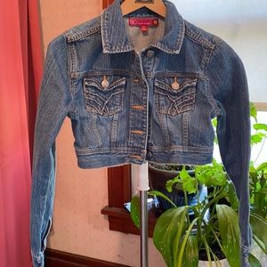 NWOT SO Girls Midriff Jean Jacket